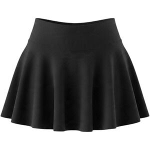 Black Athletic Tennis Skirt Mini Pleated Activewear Skort Size M
